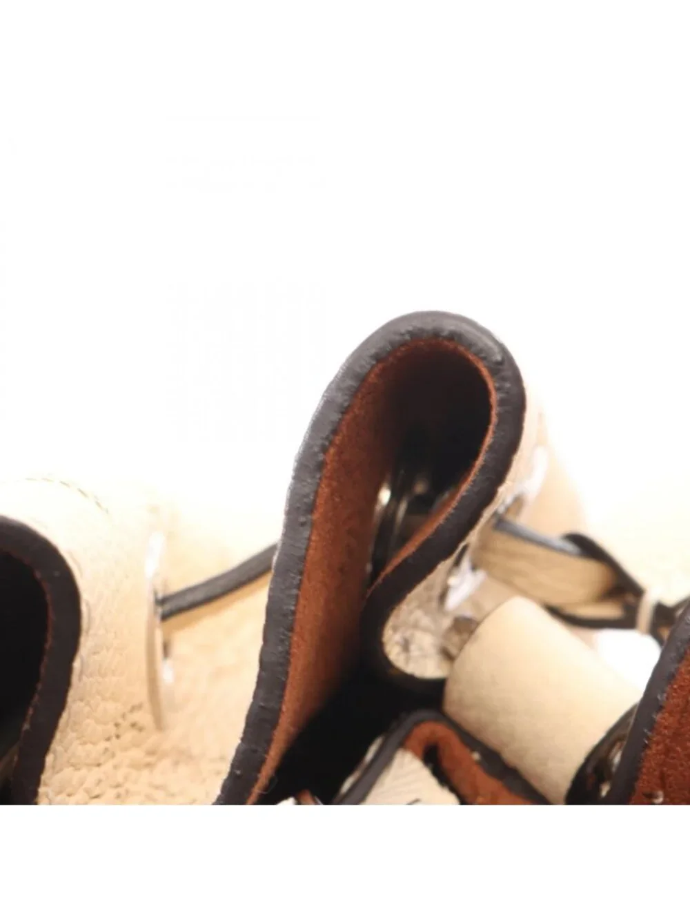 Louis Vuitton Handbag Bella Tote 2-Way Cream Leather